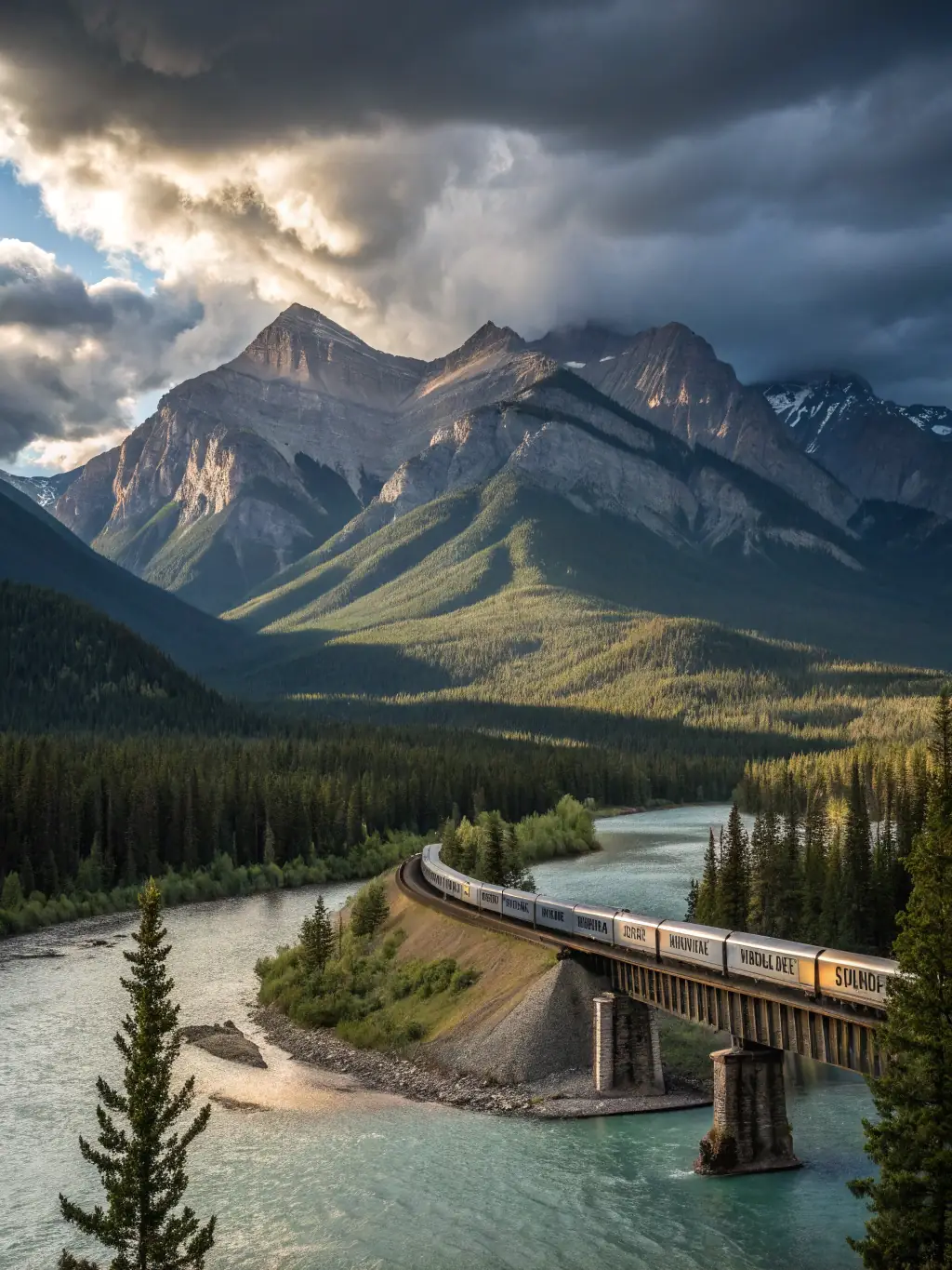 A scenic view of the Canadian Rockies, representing Canada as a popular destination for immigration and visa services offered by Global Travel Matrix.