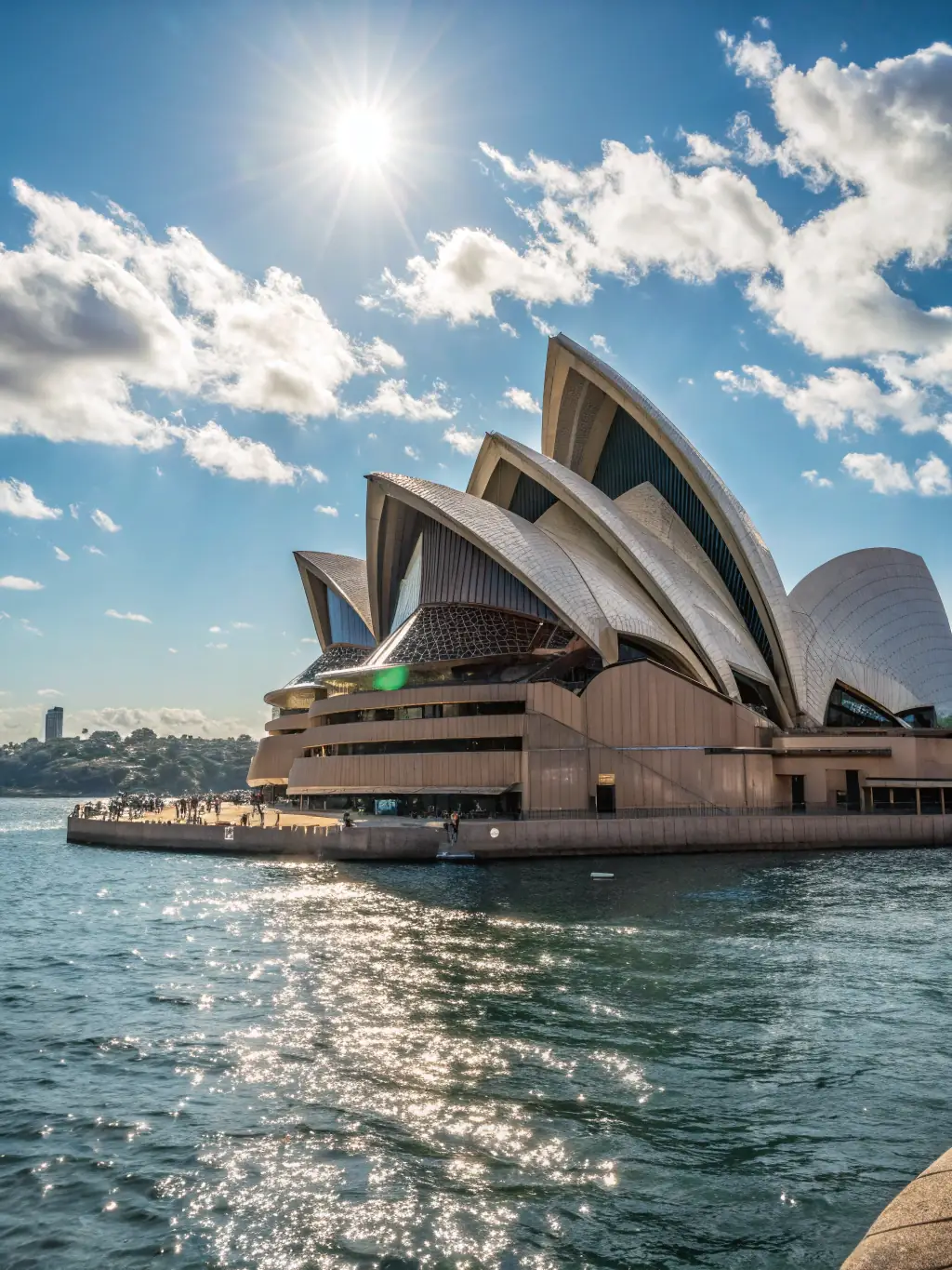 An image of the Sydney Opera House with the Australian flag, highlighting the appeal of Australia as a destination and the visa application support provided by Global Travel Matrix.